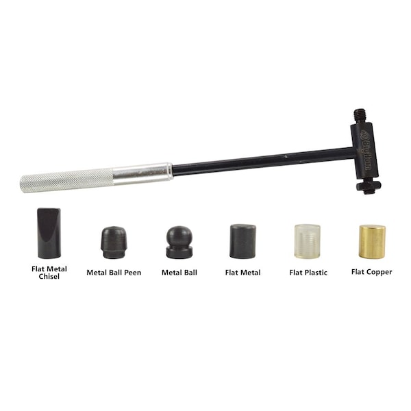 Big Horn 6PC Mini Hammer Set with Interchangeable Heads for Many Personal & Job Related Uses 19095 - main